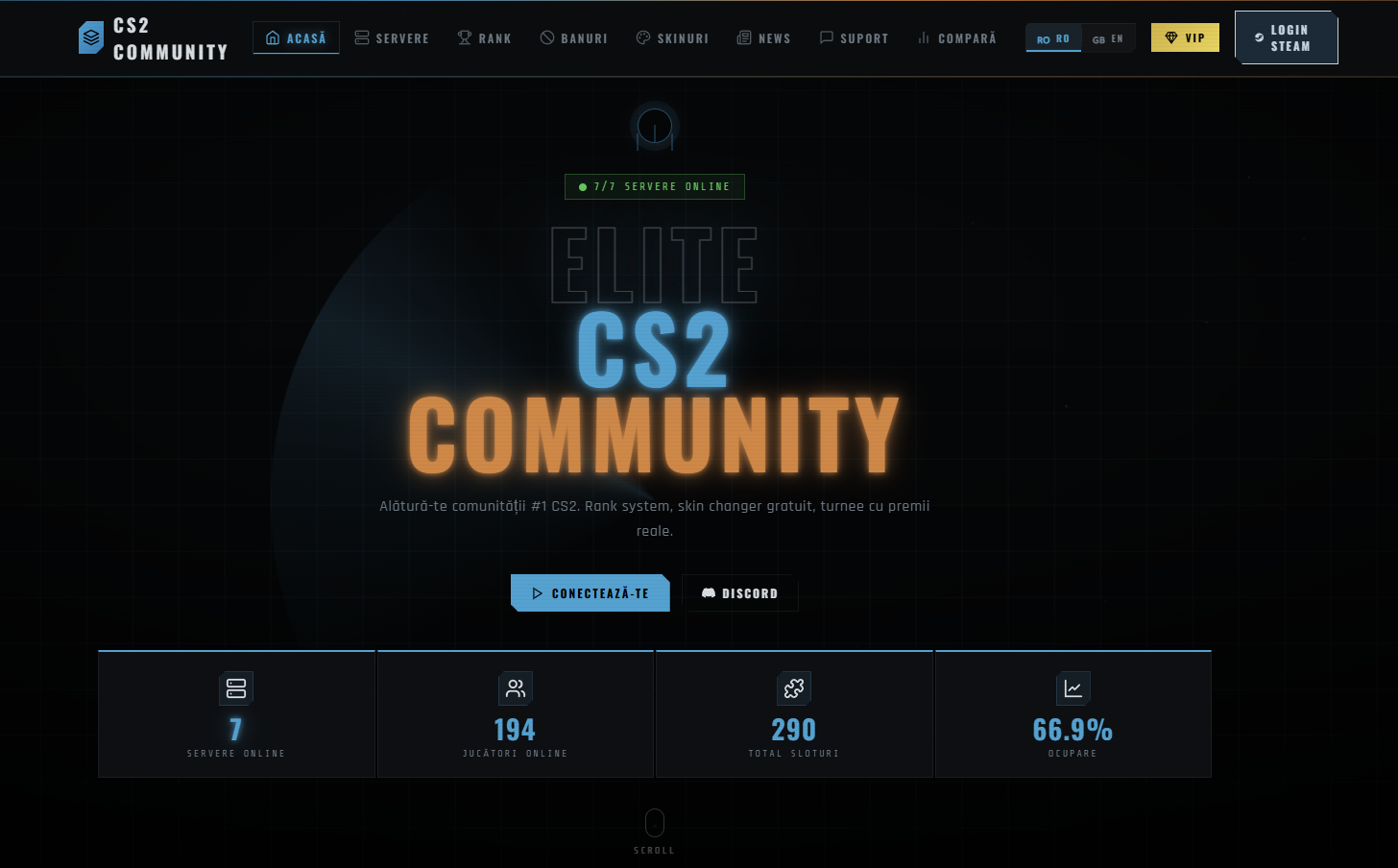 Panel CS2 Template Elite | Leaderboard, VIP Shop, Admin